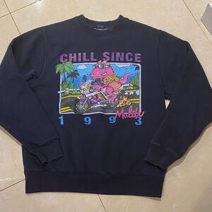 Auth Woman’s John Galt Sweatshirt Pullover Malibu Chill Since 1993